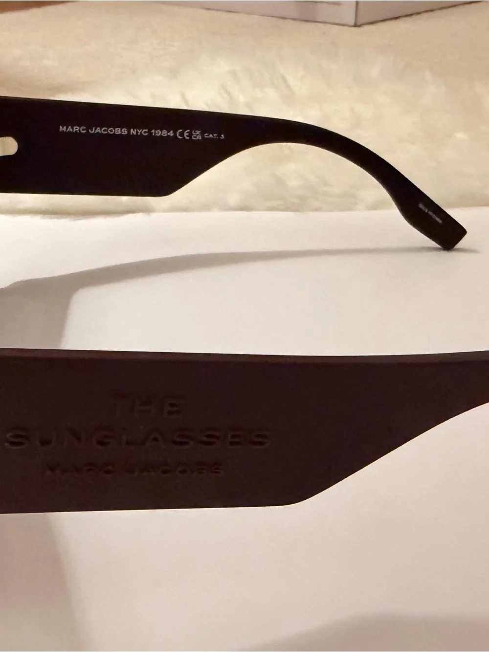 Marc Jacobs Women's Eggplant/Brown Square Cat -Eye Sunglasses - Brown Lenses